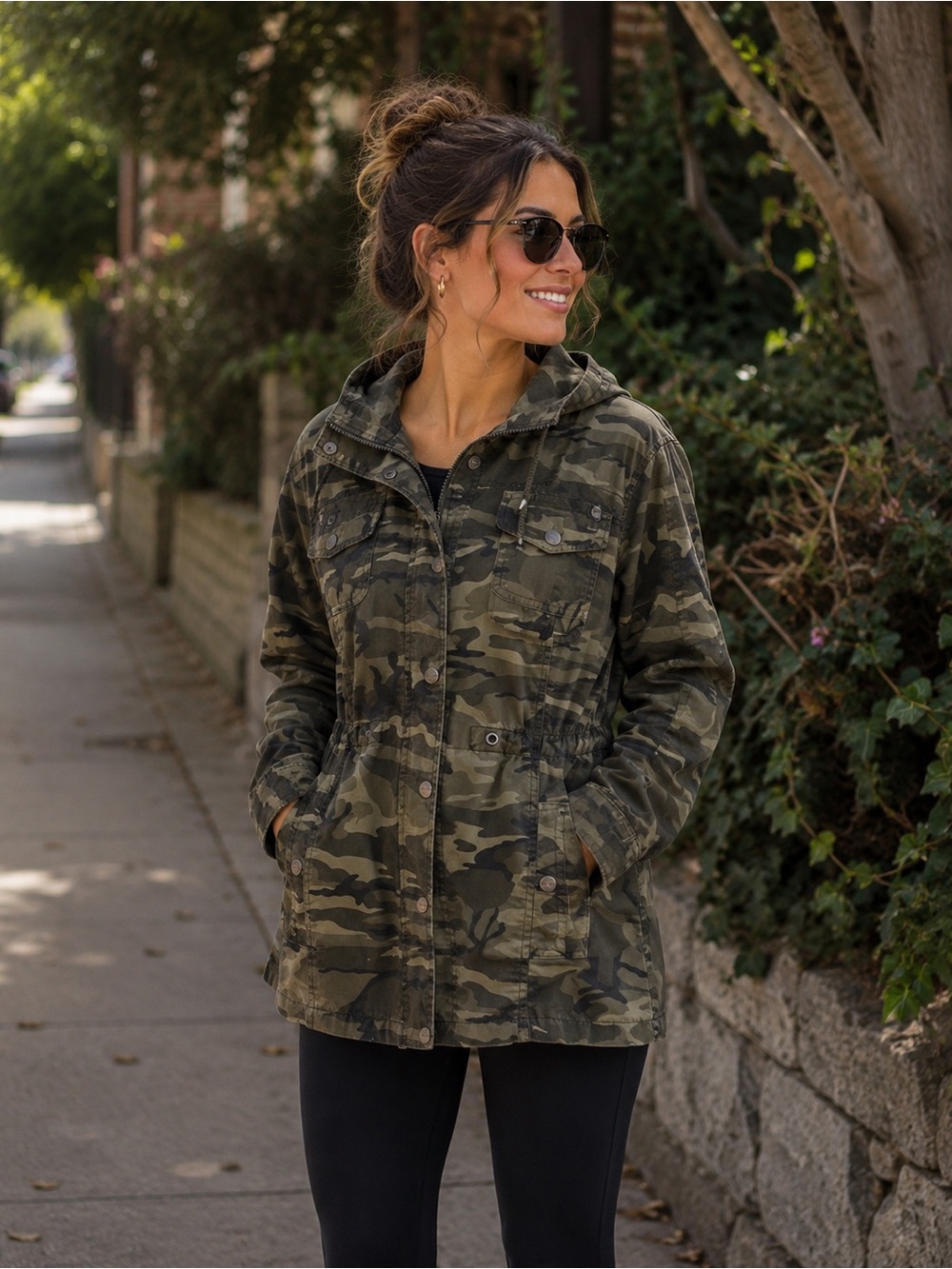 ASHLEY BT 26 INTERNATIONAL Camo Utility Jacket L